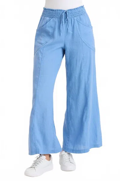 Xcvi Pia Wide Leg Pants In Shasta Lake In Blue