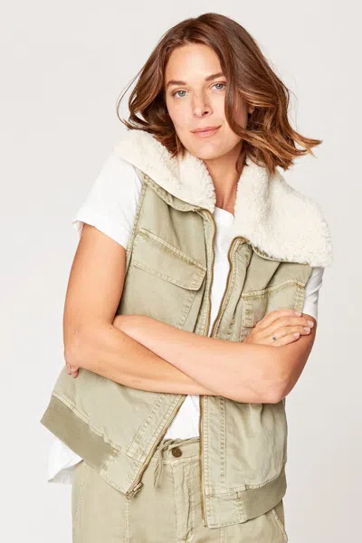 Xcvi Pinnacles Reversible Vest In Green