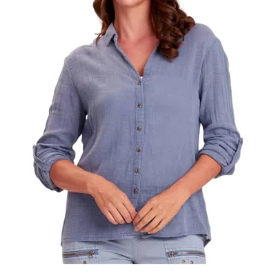 Xcvi Porter Blouse In River Dale In Purple
