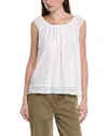 Xcvi Prim Tank Top In White