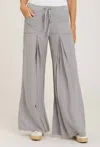 Xcvi Pull-on Wide Leg Pants In Soft Grey In Gray
