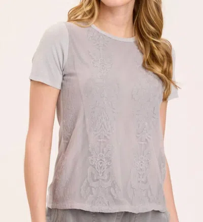 Xcvi Quenby Tee In Soft Pebble Pigment In Grey