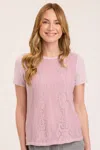 Xcvi Quenby Tee In Monet's Pastel In Purple