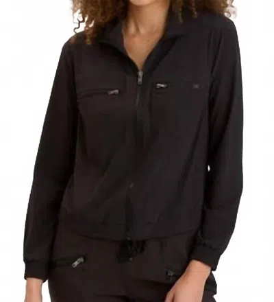 Xcvi Quinn Active Bomber Jacket In Black