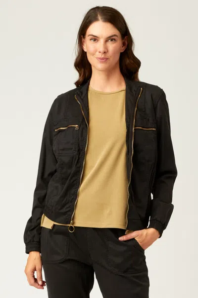 Xcvi Quinn Bomber In Black