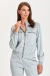 Xcvi Quinn Bomber In Grey