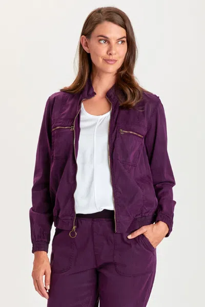 Xcvi Quinn Bomber In Purple