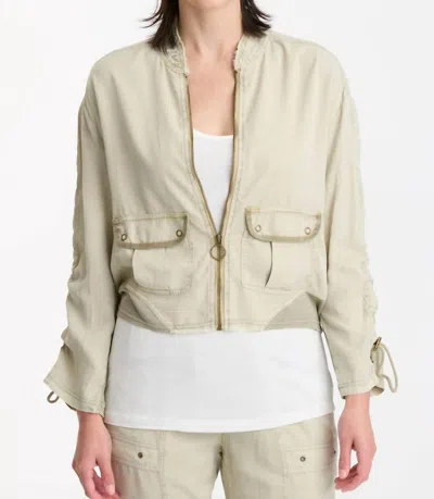 Xcvi Ralf Twill Varsity Jacket In Mira In Brown