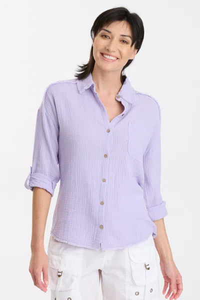Xcvi Randolf Button-up In Purple