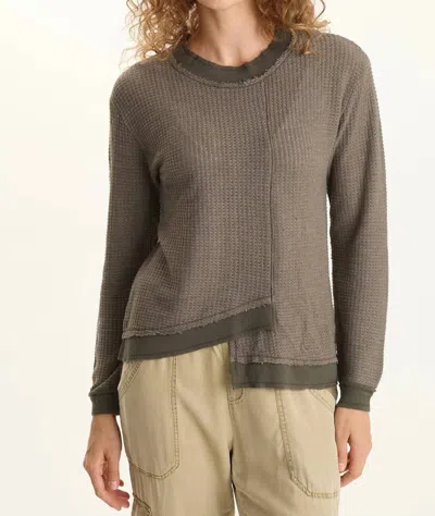 Xcvi Rejuvenation Thermal Alvis Pullover Top In Bronze In Brown