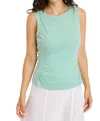 Xcvi Rexel Tank Top In Aquifer In Green