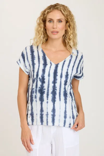 Xcvi Rian Top In Blue