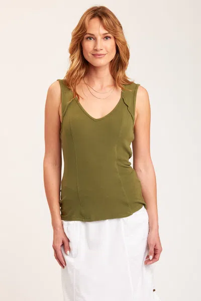 Xcvi Rippa Tank In Green