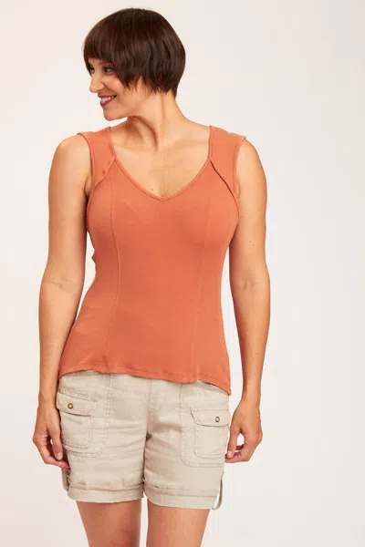 Xcvi Rippa Tank In Orange