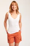 Xcvi Rippa Tank In White