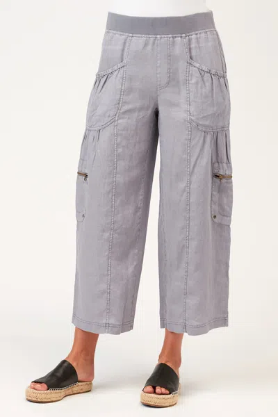 Xcvi Rishi Wide Leg Crop In Gray