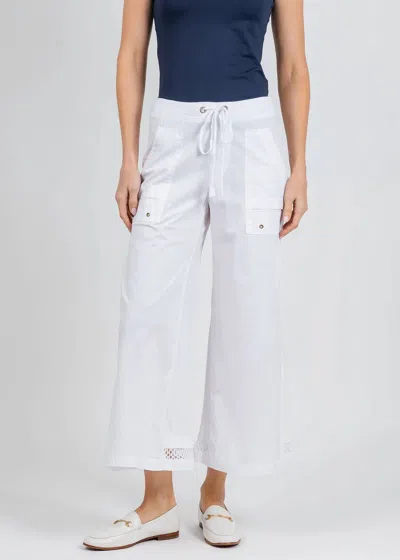 Xcvi Roel Wide Leg Crop Pants In White