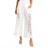 Xcvi Rokel Crochet Wide Leg Pant In White In White