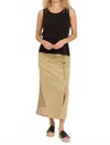 Xcvi Rorelle Midi Skirt In Lynwood Sands Pigment In Brown