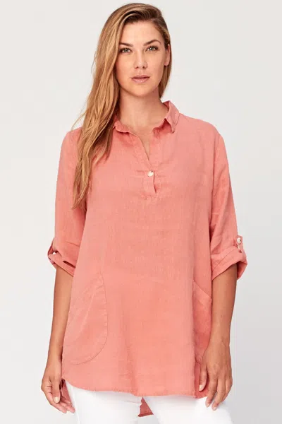 Xcvi Rori Tunic In Pink