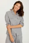 Xcvi Rorin Button-up In Grey