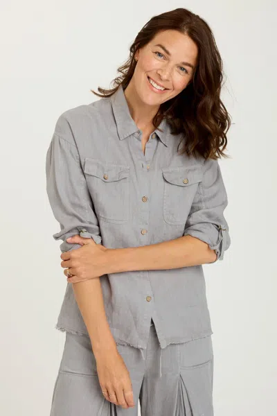 Xcvi Rorin Button-up In Grey