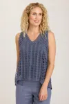 Xcvi Rue Tank In Blue