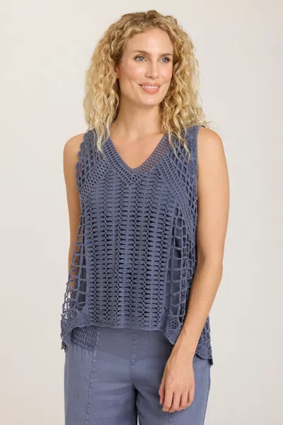 Xcvi Rue Tank In Blue
