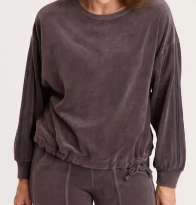 Xcvi Rugby Dottie Sweatshirt In Basalt Pigment In Multi