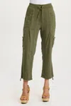 Xcvi Ryle Pull-on Crop Pants In Cypress In Green