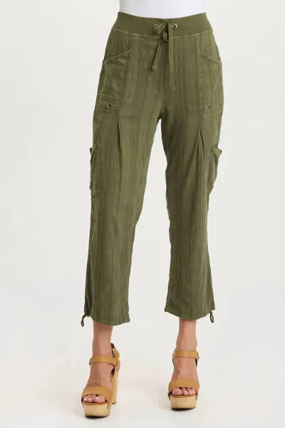 Xcvi Ryle Pull-on Crop Pants In Cypress In Green