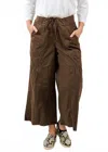 Xcvi Seaver Poplin Crop Pant In Westgate In Brown