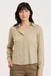 Xcvi Seraphina Button-up In Green