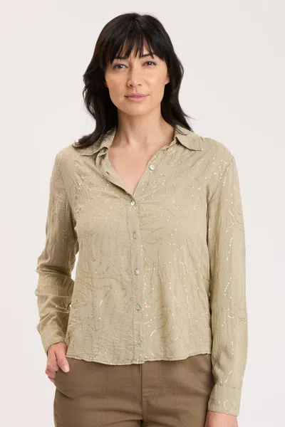 Xcvi Seraphina Button-up In Green