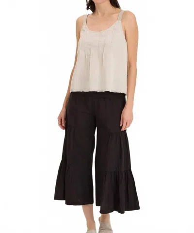 Xcvi Shawnee Linen Billowy Tank Top In Kombu Pigment In Multi