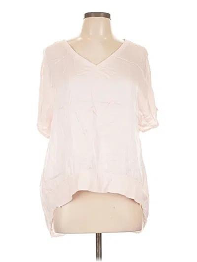 Pre-owned Xcvi Short Sleeve Blouse In Pink