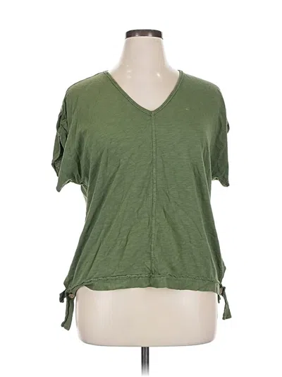 Pre-owned Xcvi Short Sleeve T-shirt In Green