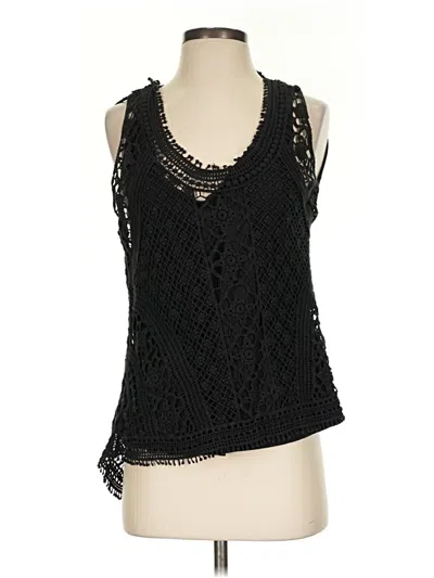 Pre-owned Xcvi Sleeveless Blouse In Black