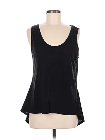 Pre-owned Xcvi Sleeveless Top Black Scoop Neck Tops