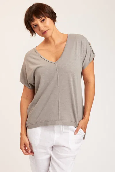 Xcvi Springfield V-neck In Grey