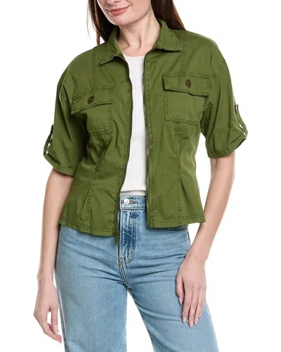 Xcvi Tammen Shacket In Green