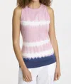 Xcvi Tasha Top In Caravel Wash In Multi
