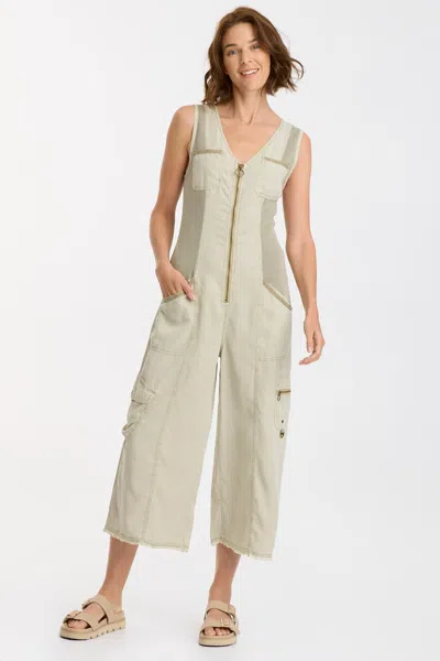 Xcvi Tavin Crop Jumpsuit In Green
