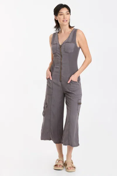 Xcvi Tavin Crop Jumpsuit In Grey
