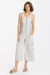 Xcvi Tavin Crop Jumpsuit In Grey