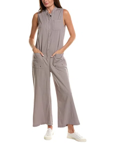Xcvi Tawnie Linen-blend Jumpsuit In Red
