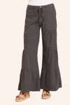 Xcvi Terraced Wide Leg Pant In Charcoal In Gray
