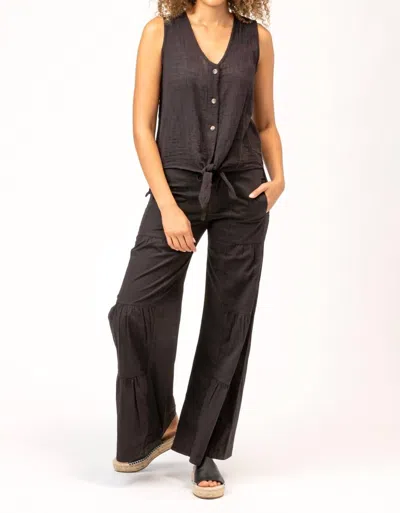Xcvi Terraced Pant In Black