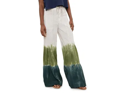 Xcvi Terraced Wide Leg Pants Women's Dress Pants Tricolor Ombre: Hawthorn: Xl (women's 16) One Size In Multi