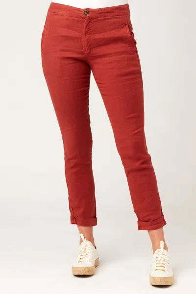 Xcvi The Preppy Pant In Red